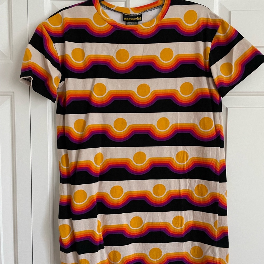 Nooworks Colorful Striped Tee dress